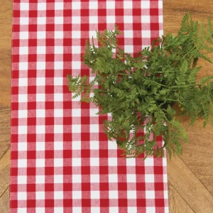Ashford Red Woven Table Linens