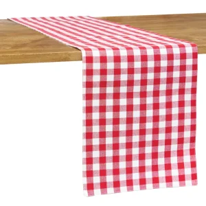 Ashford Red Woven Table Linens