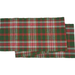 Axel Plaid Woven Table Linens
