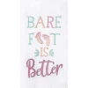 Barefoot Is Better Flour Sack Kitchen Towel