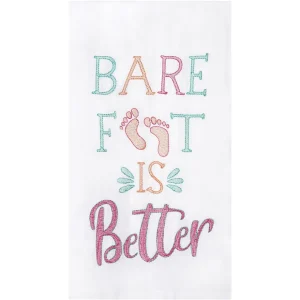 Barefoot Is Better Flour Sack Kitchen Towel