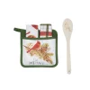 Be Merry Cardinal Potholder Set