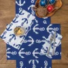 Beachy Anchor Table Linens