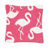 Beachy Flamingo Decorative Pillow