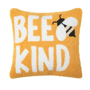 Bee Kind Hooked Pillow