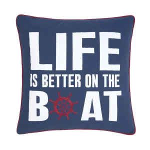 Better On The Boat Decorative Pillow