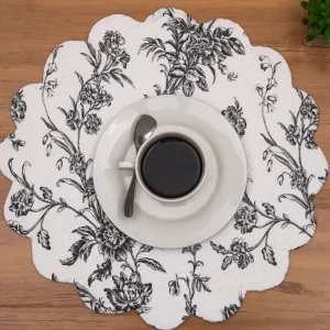 Bleighton Black Quilted Table Linens