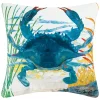 Blue Crab Indoor/Outdoor Decorative Pillow