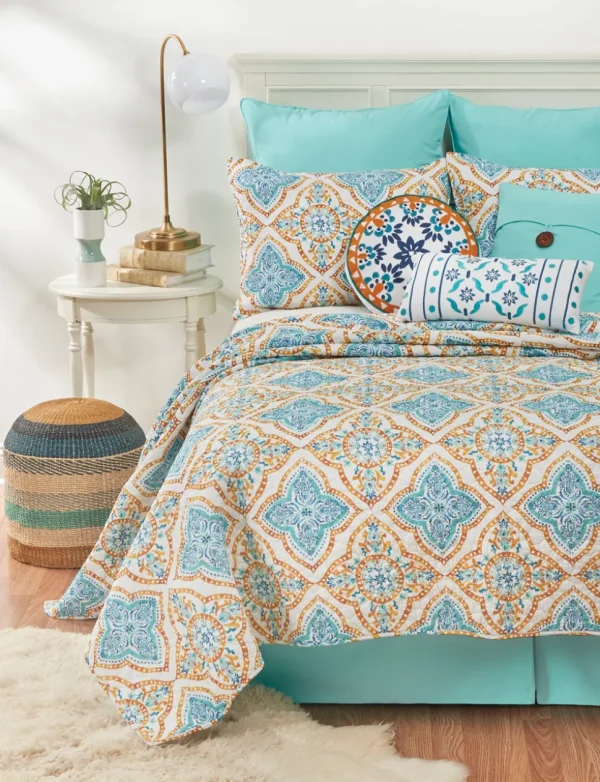 Blue Medallion Pillow