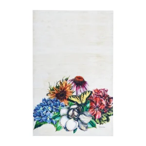 Botanical Floral Towel