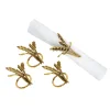 Bronze Wheat Napkin Rings, Set of 4