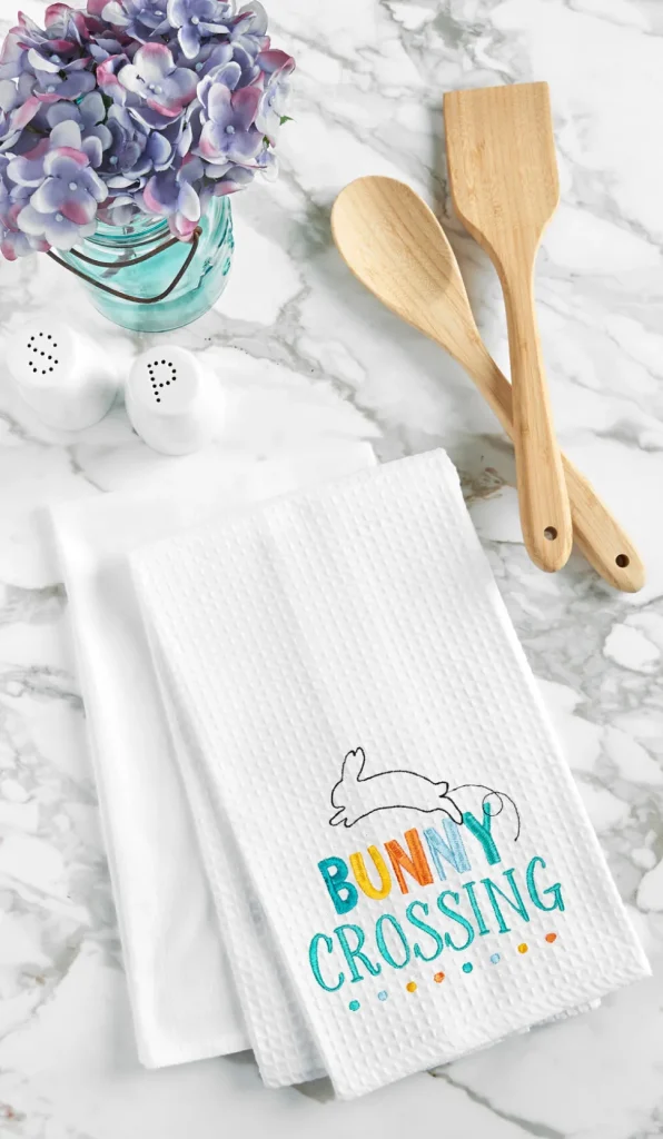 Bunny Crossing Kitchen Towel