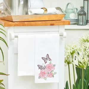 Butterflies & Roses Kitchen Towel