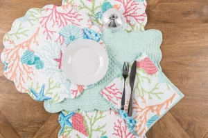 Caribbean Splash Quilted Table Linens