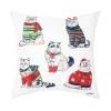 Cat Christmas Pillow