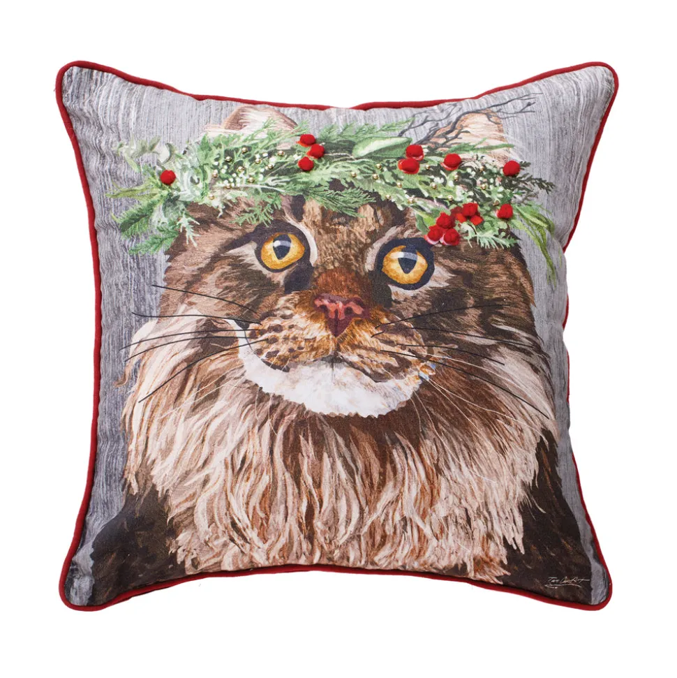 cat_flower_crown_pillow_0.webp Cat Flower Crown Pillow