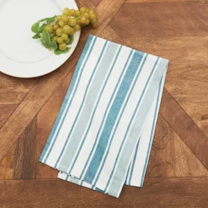 Chandler Stripe Adriatic Kitchen Towel