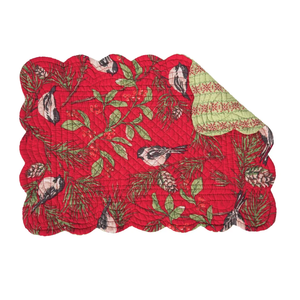 chickadee_red_table_linen_4.webp Chickadee Red Table Linens