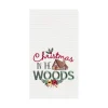 Christmas In The Woods Waffle Weave Towel