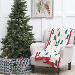 Christmas Knitted Throw