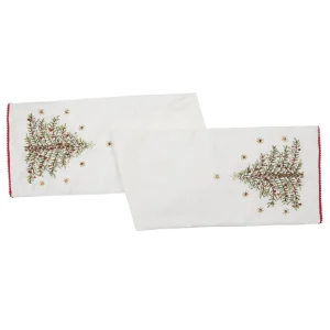 Christmas Tree Ribbon Art Runner
