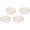 Clear Coastal Dinner Plate Set