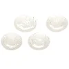 Clear Coastal Salad Plate Set