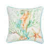 Colorful Seahorse Decorative Pillow
