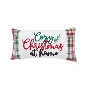 Cozy Christmas Plaid Pillow