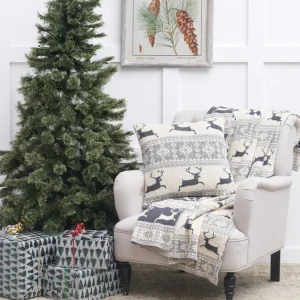 Deer Knitted Throw