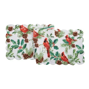 Delwyn Cardinal Quilted Table Linens