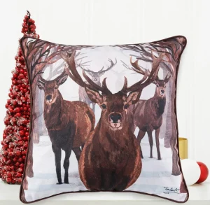 Descending Deer Pillow