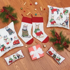 Dog Christmas Pillow