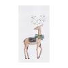 Emerald Reindeer Flour Sack Towel