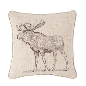 Forest Moose Decorative Pillow