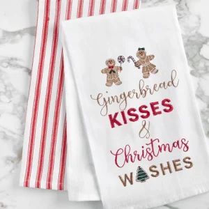 Gingerbread Kisses Flour Sack Towel