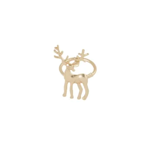 Gold Deer Napkin Ring Set
