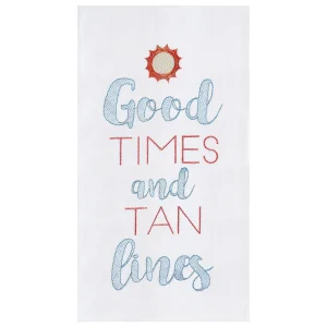 Good Times Tan Lines Flour Sack Kitchen Towel