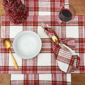 Gracelyn Plaid Woven Table Linens