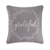 Grateful Wreath Decorative Pillow