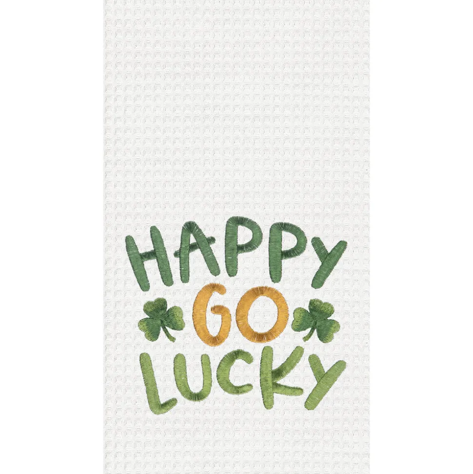 happy_go_lucky_waffle_wea_0.webp Happy Go Lucky Waffle Weave Kitchen Towel