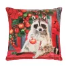 Holiday Racoon LED Pillow