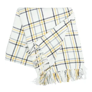 Honey Bee Plaid Throw
