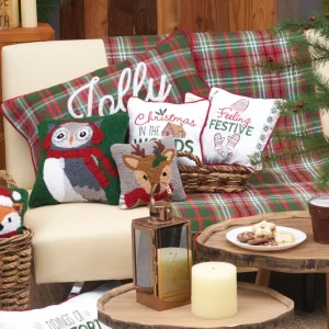 Jolly Plaid Pillow