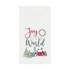 Joy To The World Waffle Weave Towel
