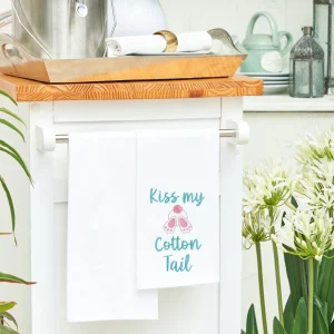 Kiss Me Cotton Tail Kitchen Towel