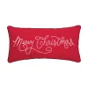 Merry Christmas Oblong Decorative Pillow