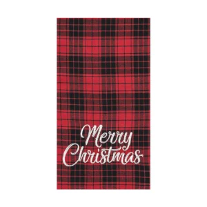 Merry Christmas Plaid Kitchen Towel