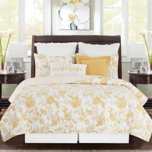 Miriam Ochre Quilt Set
