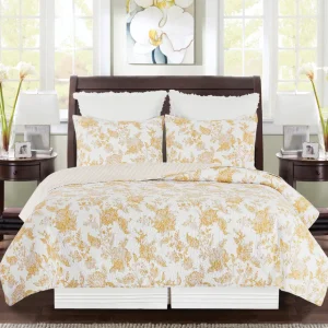 Miriam Ochre Quilt Set